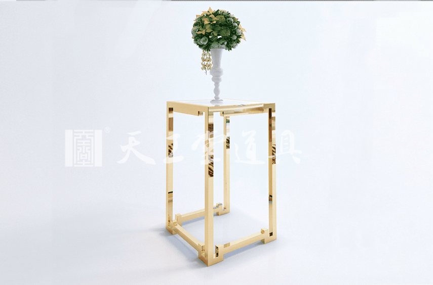 简约不锈钢角几