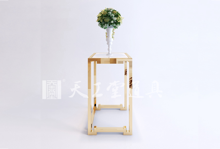 简约不锈钢角几