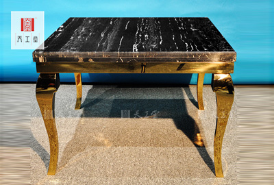 不锈钢大理石方桌